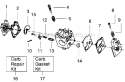 Page A Diagram and Parts List for GTI16  Weed Eater Trimmer